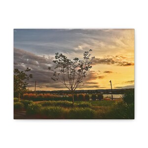 Sunset Landscape Wall Art, Matte Canvas Decor, Nature Home Decoration, Inspirational Art, Gift for Nature Lovers, Wall Decor