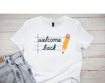 Welcome Back Teacher PNG: School Supplies Digital Download