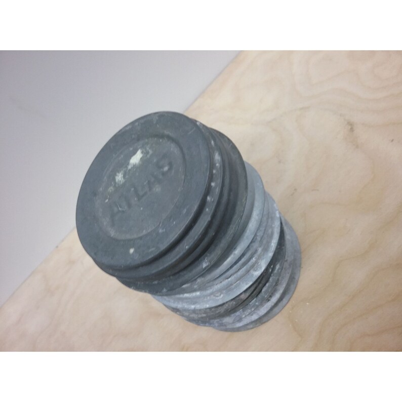 6 Atlas Mason Jar Lids Etsy