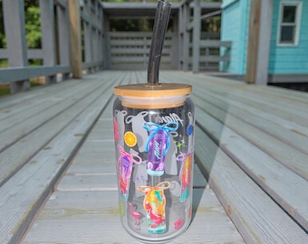 Alani Glass Cup with Straw