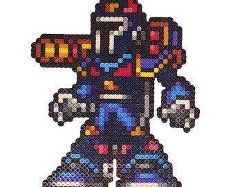 Vile MK-II Mega Man X3 Perler Sprite, SNES Pixel Art Figure, 16