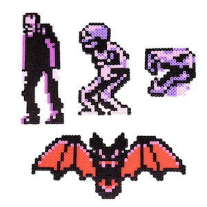 Castlevania NES Enemies Bead Sprite Collection | Skeleton, Frankenstein, Pixel Art