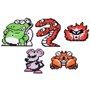 Mario Bros 2 Bosses NES Bead Sprite Set, 8-Bit SMB2 Baddies, Nintendo Perler Beads