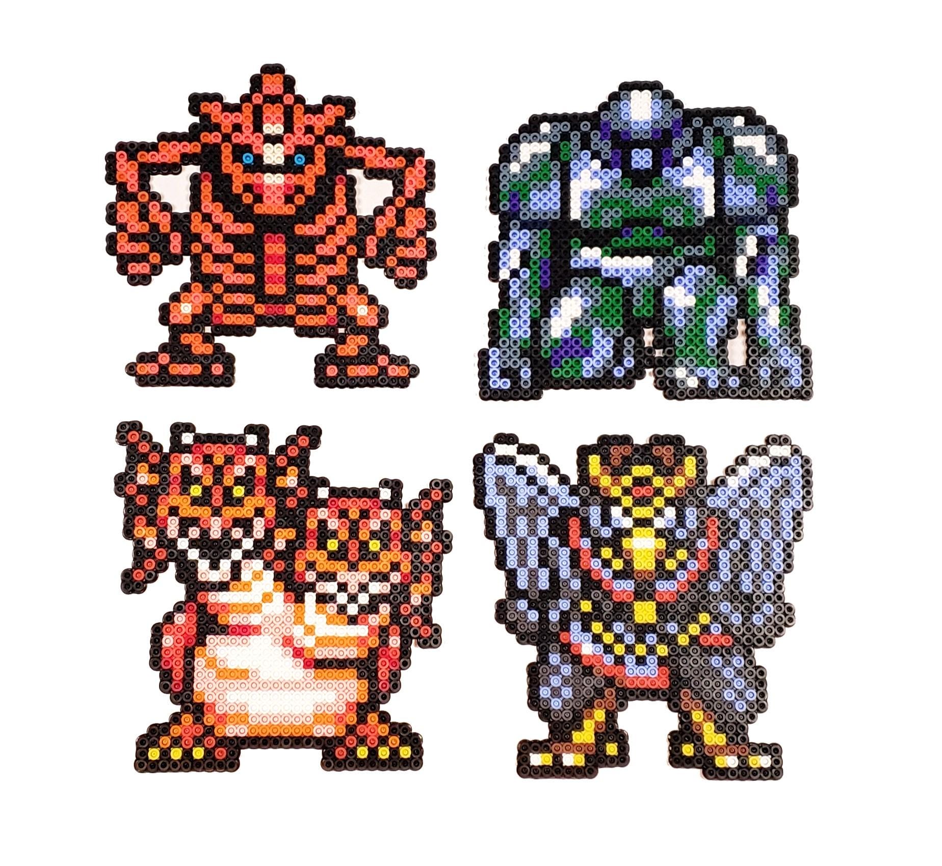 Mystic Quest Vile Four Perler Bead Set, Final Fantasy 16 Bit Boss Pixel ...