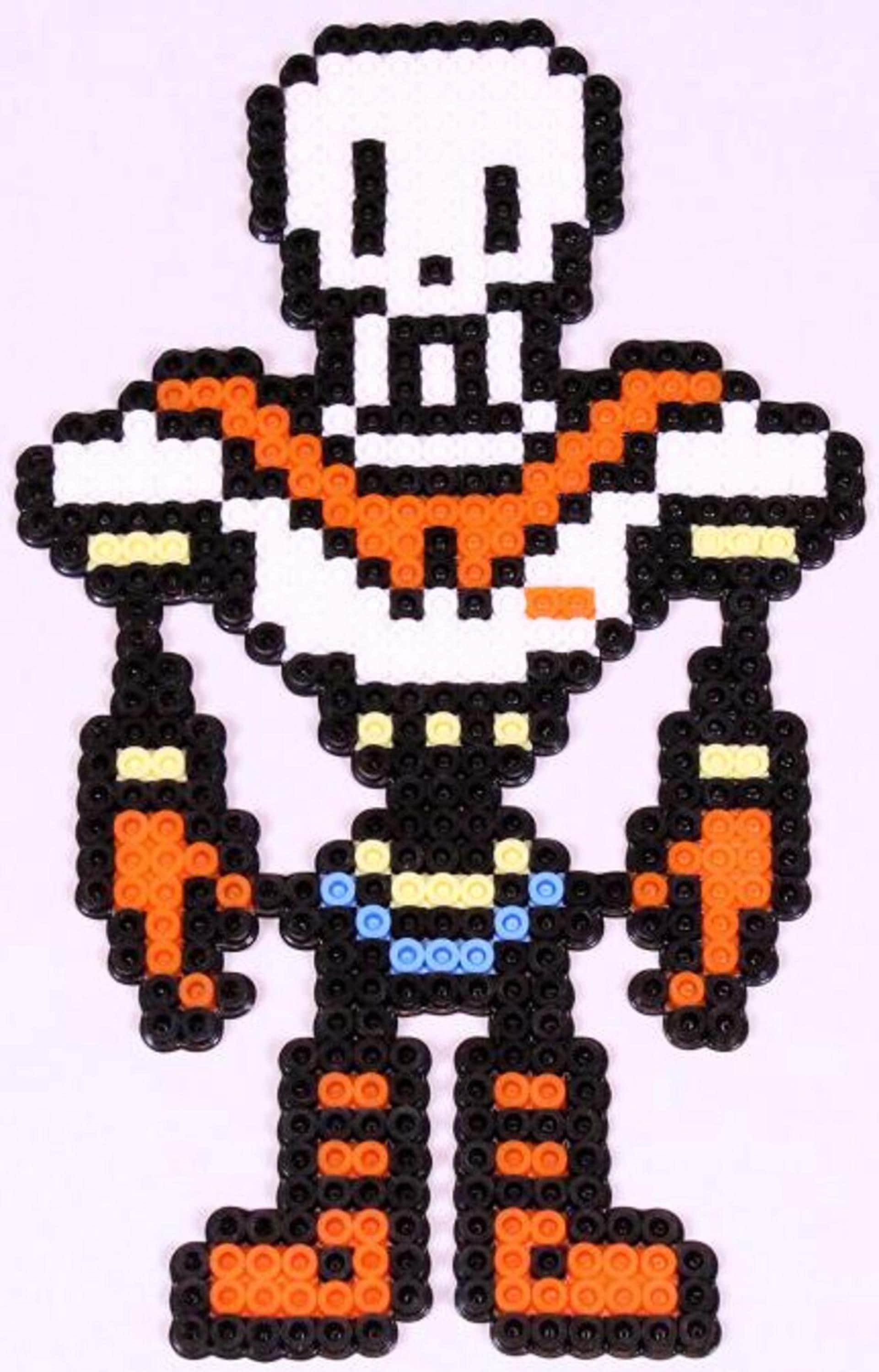 RPG Gaming Decor: Undertale Papyrus Perler Bead Sprite | Pixel Art