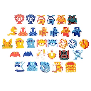 Zelda NES All Enemies Perler Bead Set, 8-Bit Nintendo Legend of Zelda Sprites, Gamer Gift