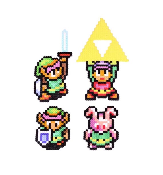 Zelda Link Pixel Bead Art Set | 16-bit Sprite Master Sword