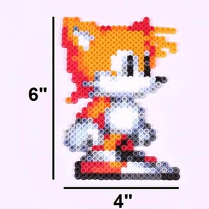 Sonic, Tails & Knuckles Perler Sprite Bundle Sonic the Hedgehog Pixel ...