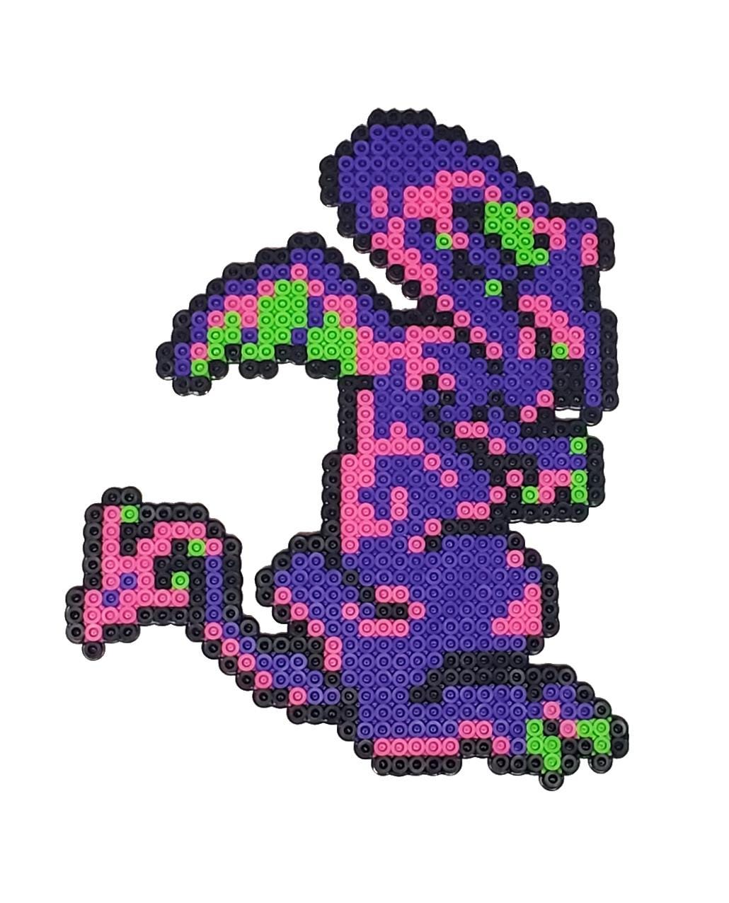 Metroid NES Ridley Boss Pixel Bead Sprite, 8-bit Perler Art