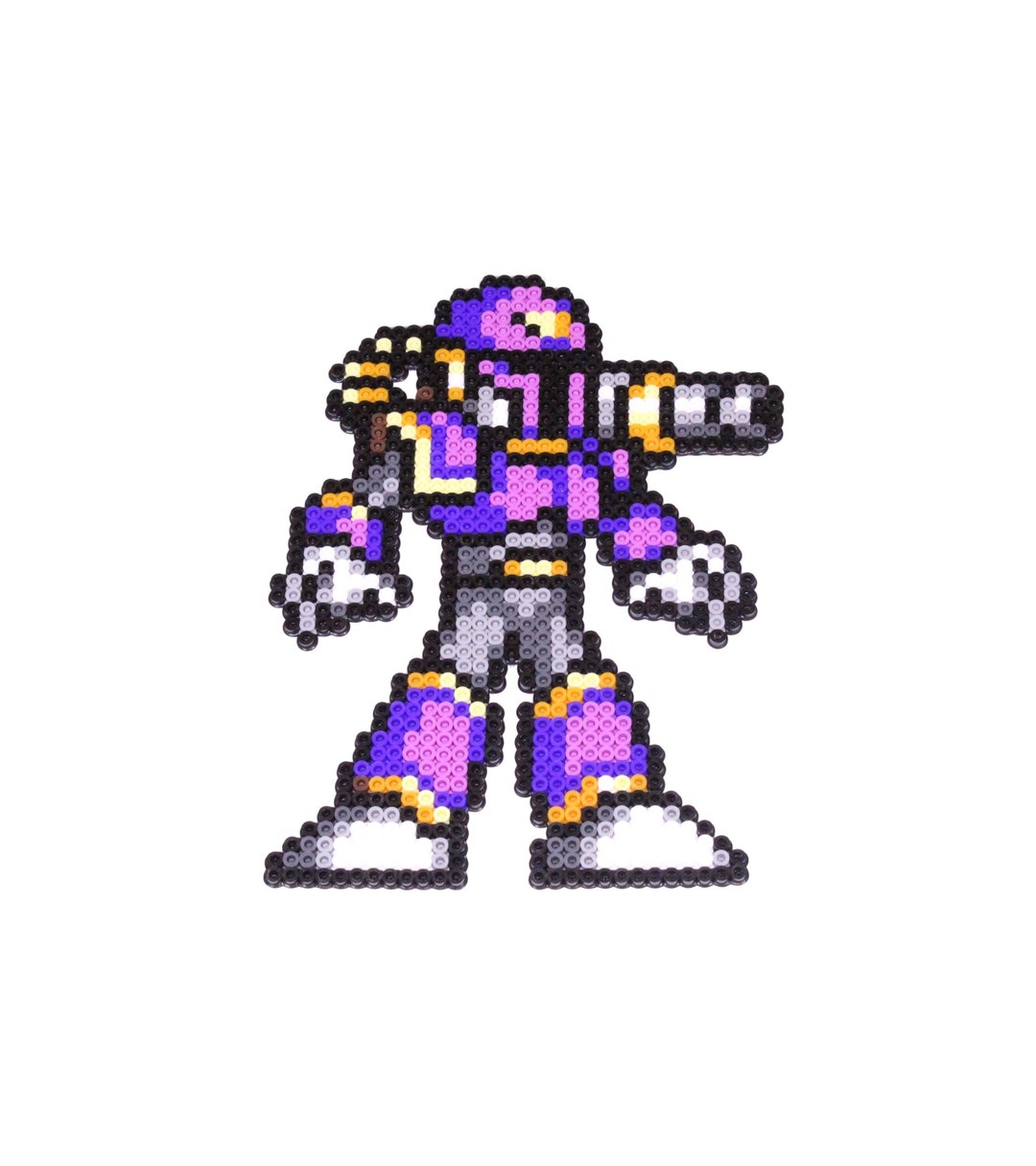 Perler Bead Art: Mega Man X Vile Sprite | 16-bit SNES Gaming Wall