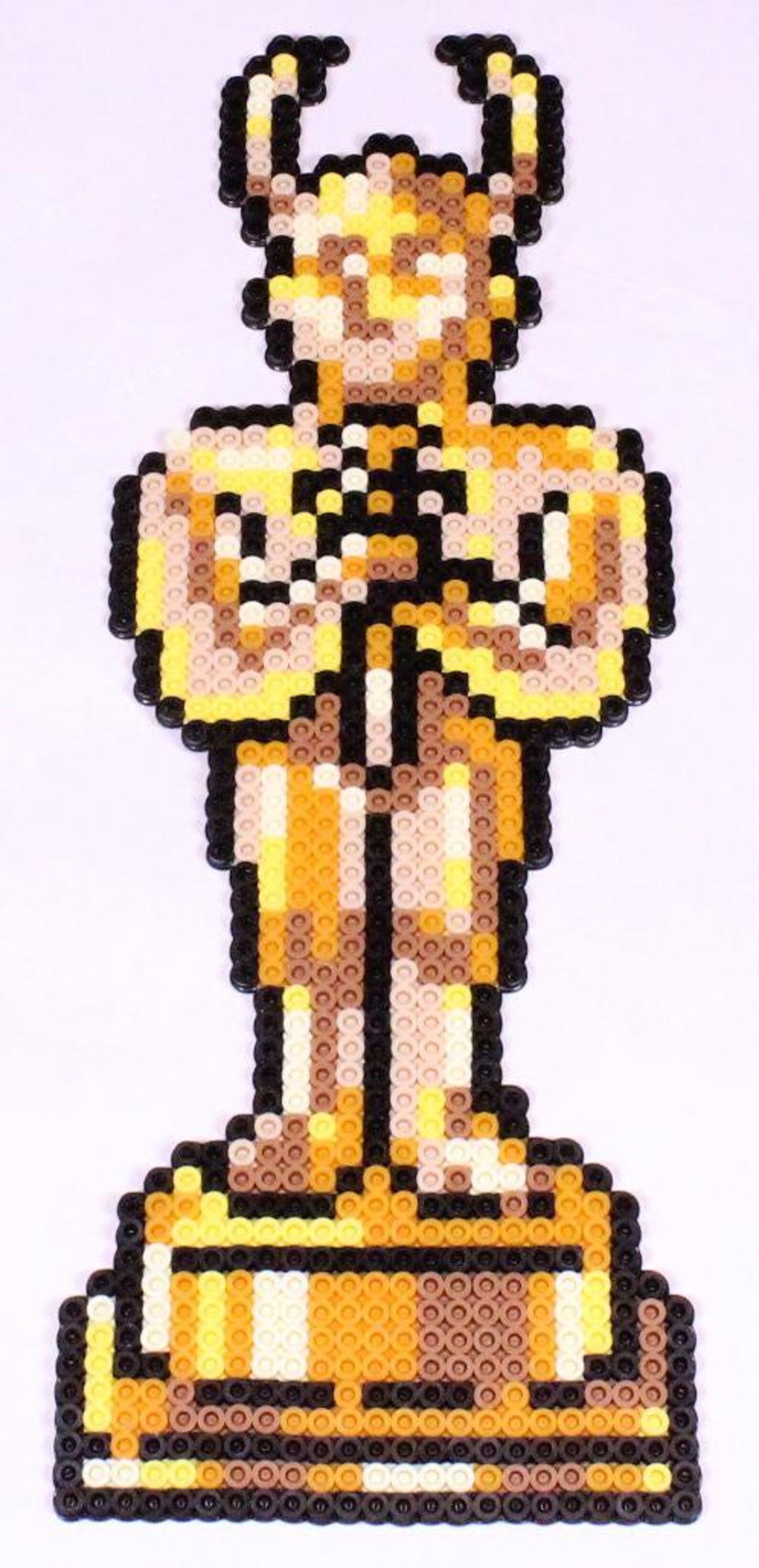 Statue Sprite Earthbound Mother 2 Mani Mani Statue Sprite | SNES 16-bit Pixel Bead ...