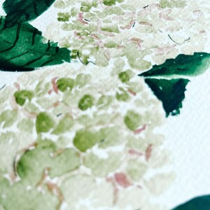 Original Watercolor Hydrangea Painting image 2