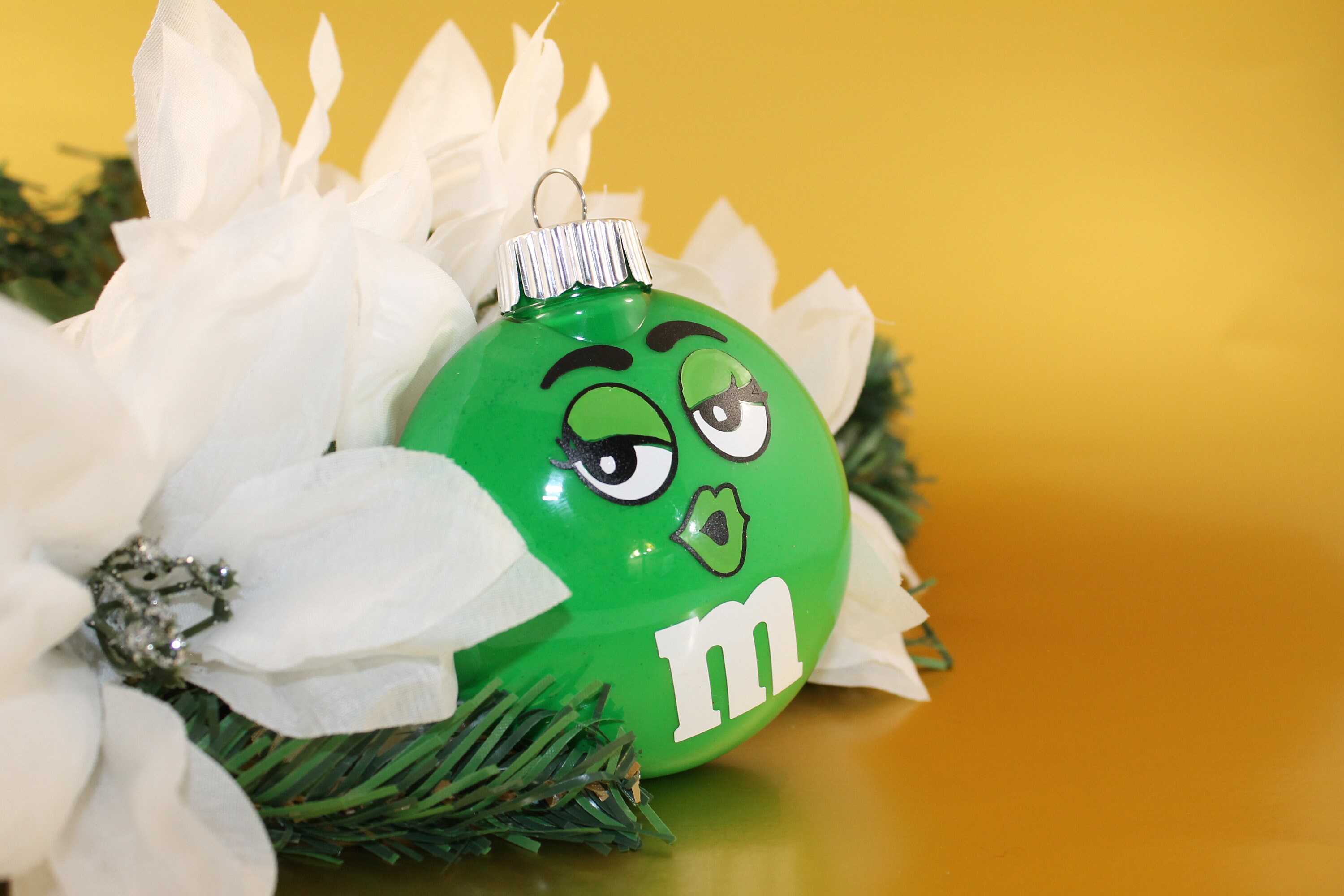 M&M Christmas Ornaments M and M Ornament Set Ornament Etsy