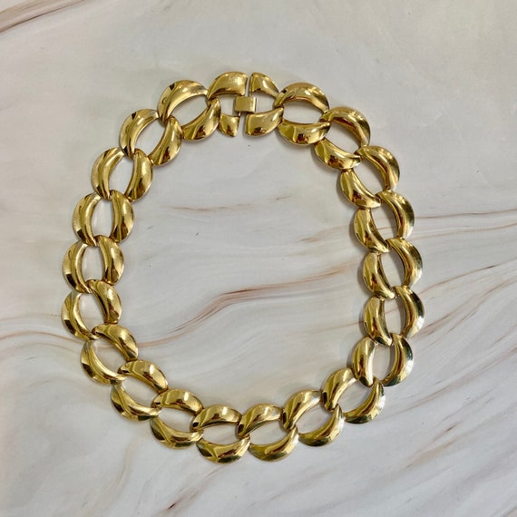 Gold Round Link Curb Chain - image 3