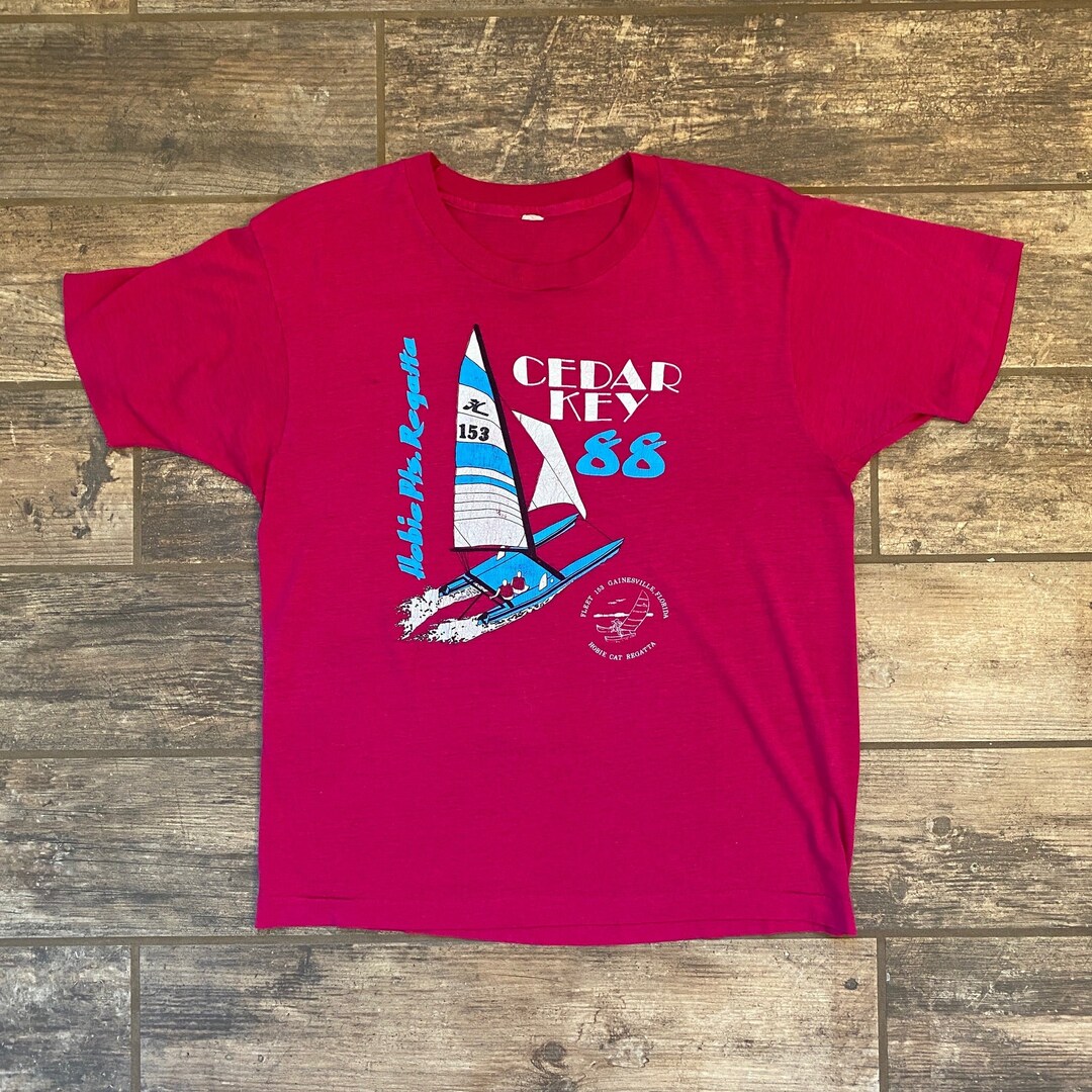 1988 Single Stitch Hobie Cat Regatta Tee Australia