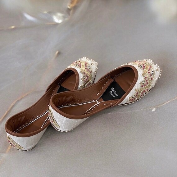 Chaussures Plates Jutti Indiennes/pakistanaises Multicolores - Neuf Avec Emballage - Pour Femme
