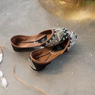 JootiShooti Pelle Zarri Khussa, Giallo (Giallo), 38 EU