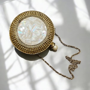 Bridal Pearl Clutch | Brides Clutch | Mother of Pearl Evening Purse  | Statement Clutch | Wristlet | Brides Purse | Brides Gift