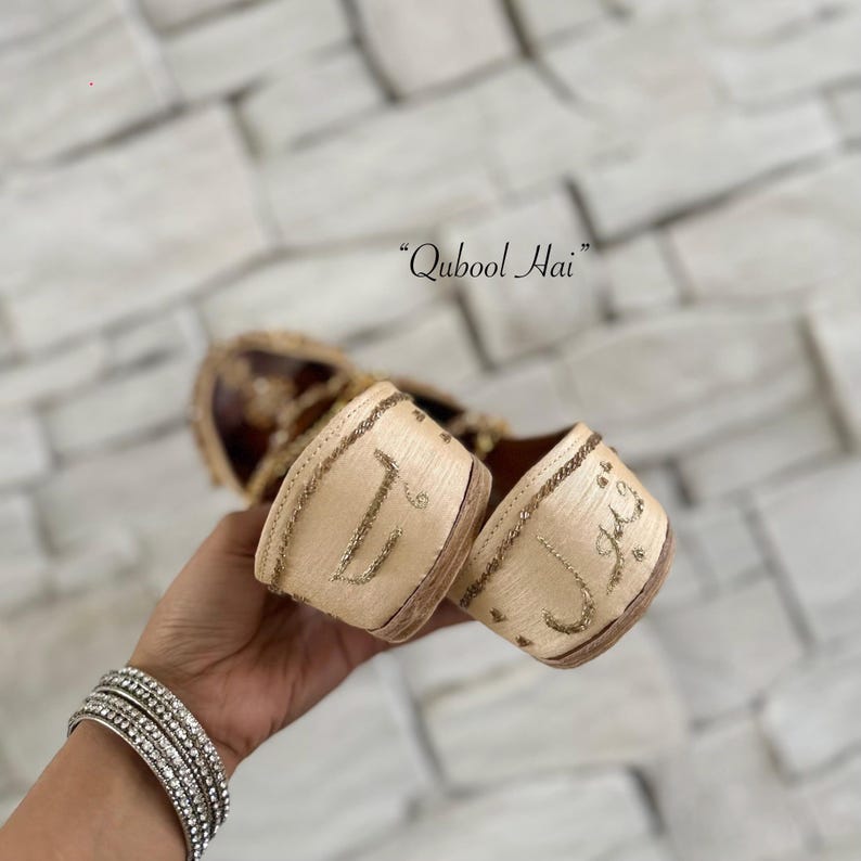 Khussa nupcial Kundan hecha a mano con tobillera: zapatos de boda personalizables imagen 16