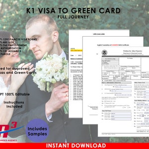 Visto K1 APPROVATO + modello di carta verde e combinazione di esempio (viaggio completo)