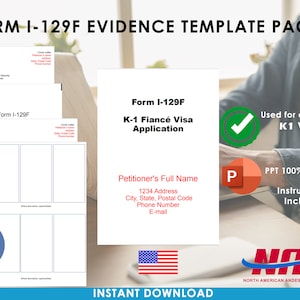 APPROVED I-129f Evidence Template Packet for K1 Fiancé Visa