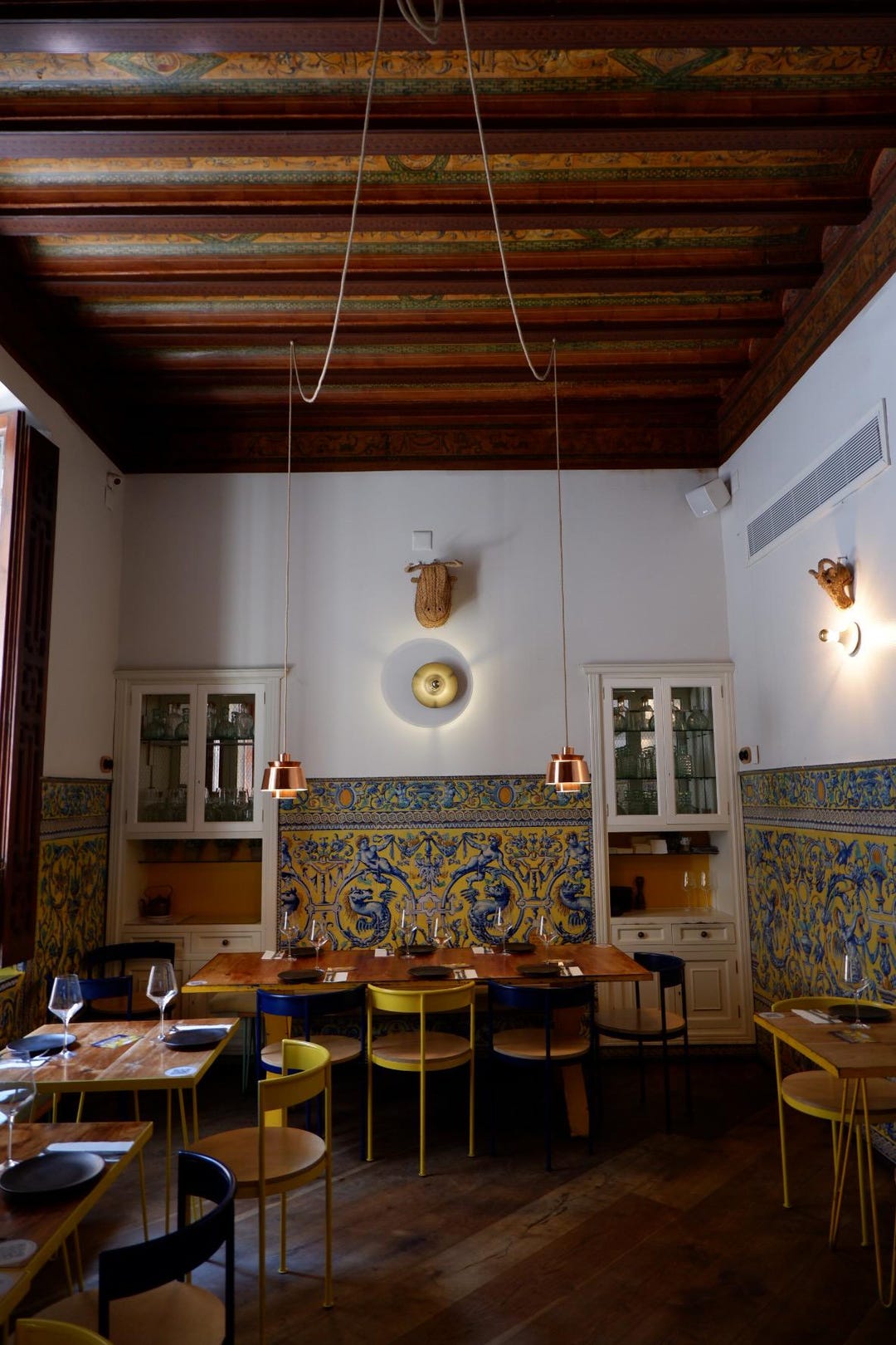 Spanish Tile Dining Room – Elegant Restaurant Interior Photography ...