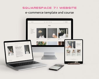 Squarespace 7.1 Ecommerce Website Template, Customisable Website for ...