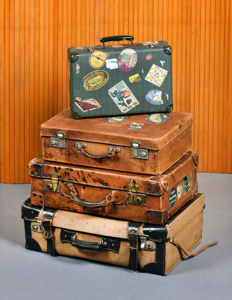 European Classics Luggage Labels Bundle 512 Printable Vintage Luggage ...