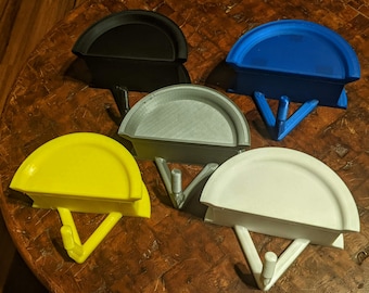 Kit de sujeción para bridas (montaje con tornillos) - 1 color (sin pintar) - Base y placa frontal incluidas