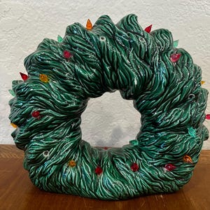 Ceramic wreath, as is.
