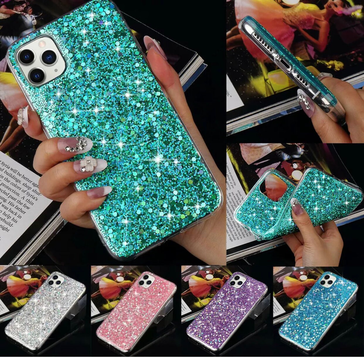Bling Glitter Case for Apple iPhone 11 12 13 Pro Max XR 7 8 SE 2022