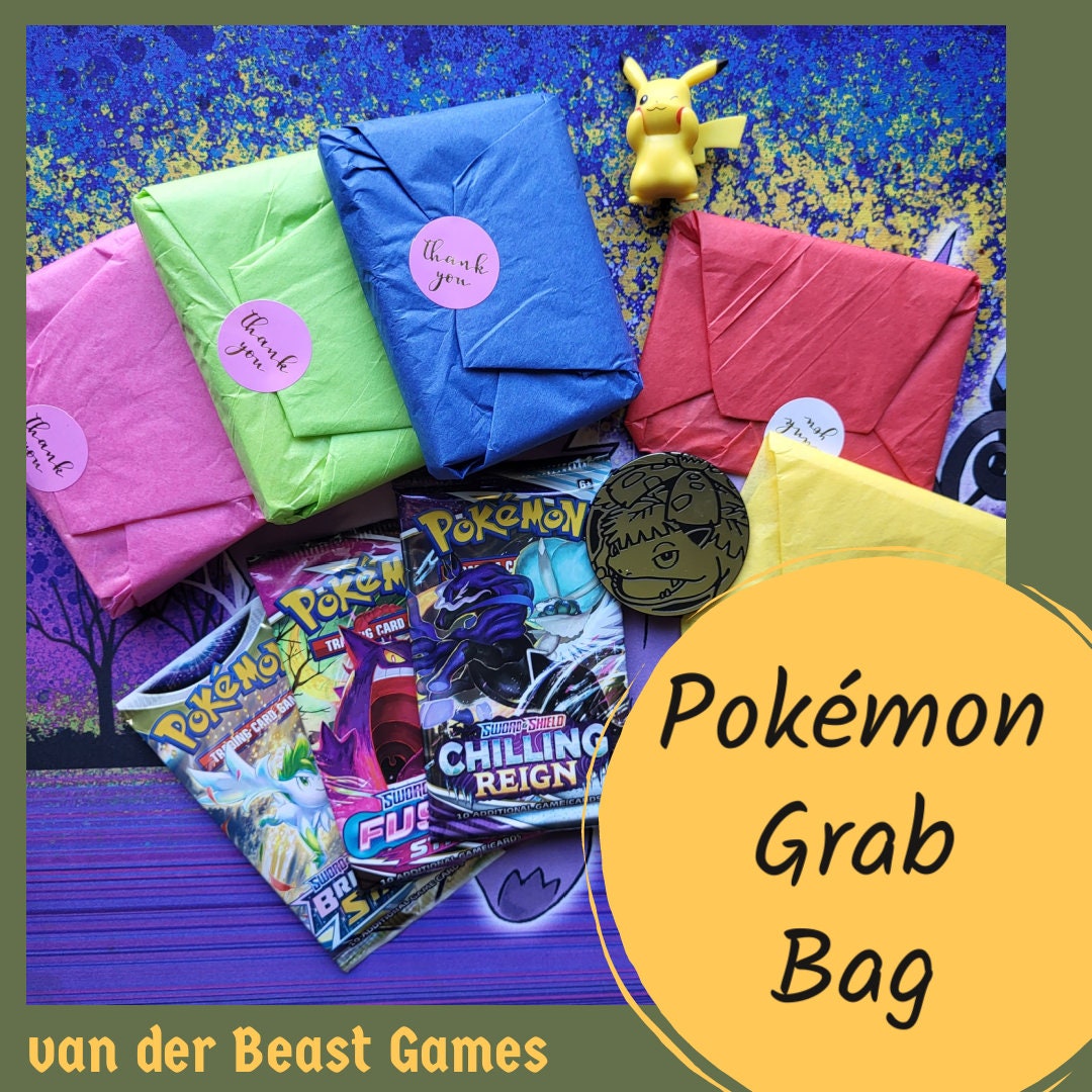Pokemon Mystery Gift Bag Sealed Packs Ultra Rares and More. Pokemon