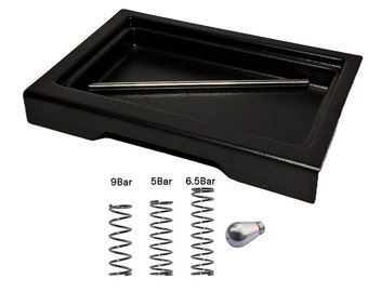 Low Profile Drip Tray One Hole Steam Tip and 9 Bar 6.5 Bar 5 Bar OPV Spring compatible with Gaggia Classic Pro/Evo