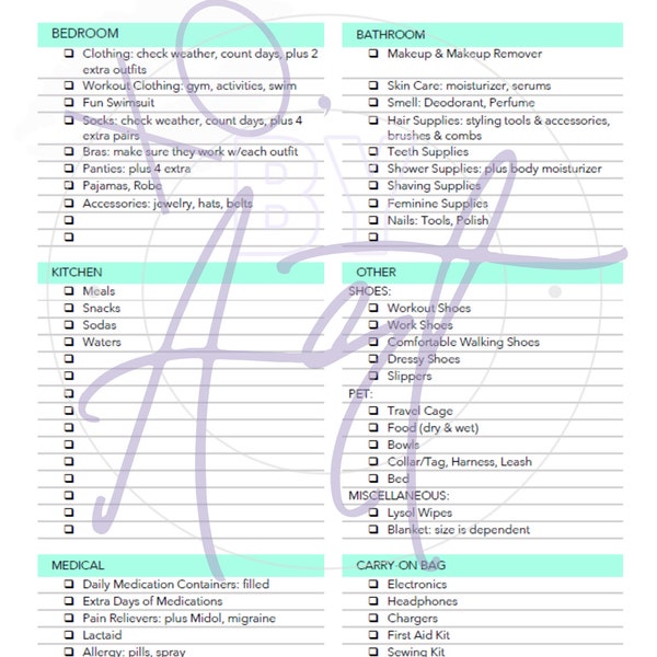 Travel Checklist | Ultimate Packing and Travel Planning Tool