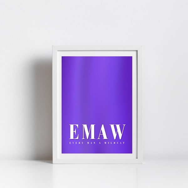 Kansas State University EMAW Poster | Digital Print | Dorm Decor Wall Art