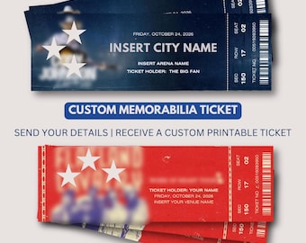 Downloadable Customizable Concert / Event Tickets
