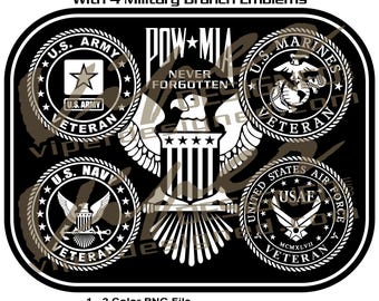 U.S. Military POW-MIA Plaque