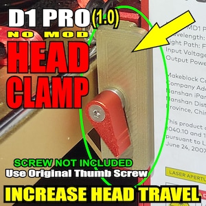 Head Clamp for xTool D1 Pro(1.0)