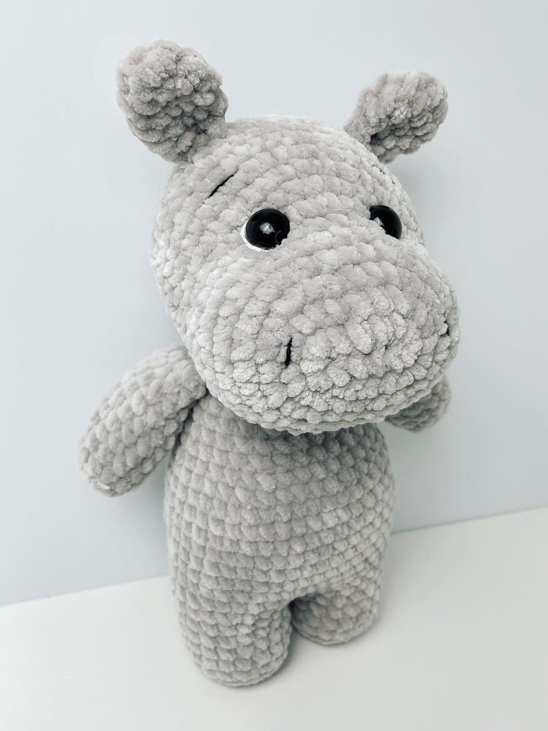 Hippo Plushie - Etsy