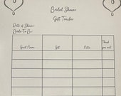 Bridal Shower Gift Tracker