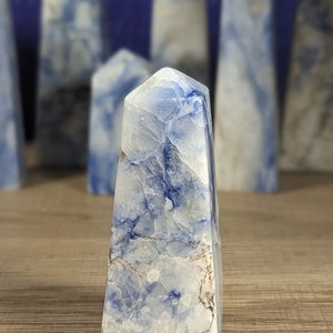 Afghanite Tower #3 Afghanite Stone, Crystal Gifts for Graduation, Crystals for Meditation, Inspirational Gifts for Women, Polished Crystal