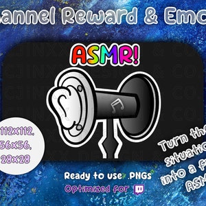 Zabawna nagroda punktowa kanału Twitch ASMR Ikona streamera Słodki czat Emotka Kanał streamera Twitch Gra Partner Interakcja Społeczność Discord