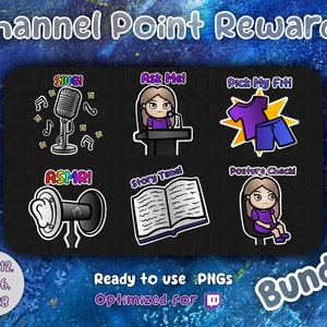 Twitch Icon Bundel 2, leuke kanaalpuntbeloning Twitch Chat Streamer Affiliate Discord Fun Laat je community groeien Betrek publiek Emote-pakket