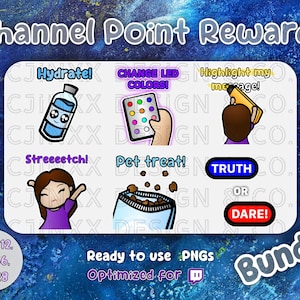 Twitch Icon Bundle, "Brunette Gal", Engage Your Community, Channel Reward, Cute Cartoon Emote for Twitch YouTube Streamer Affiliate, Discord