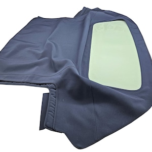 Reemplazo de capota blanda convertible BMW Z3 1996-2002 y ventana de plástico azul, hecho a mano, cubierta de lona para automóvil de fabricación alemana