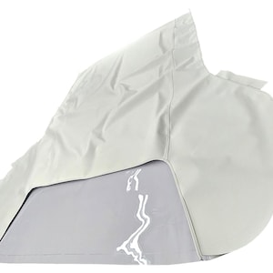 Handmade Ford Mustang Convertible Soft Top Replacement & Plastic window 1964-1966 Original Factory Material White Pinpoint Vinyl