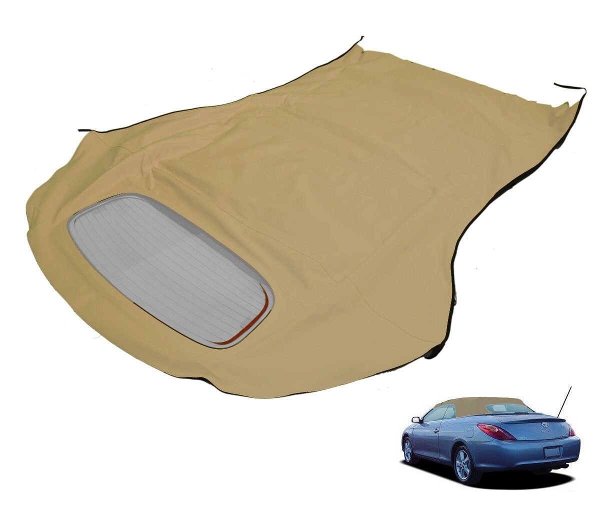 Toyota Camry Solara Convertible Top Glass Window 2004 2009 Stone