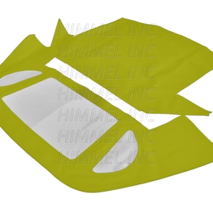 Handmade Mercedes R129 SL Convertible Soft Top 1990-2002 Yellow German Canvas Cloth (Top of the Line Material)