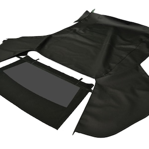 手作りのゼネラルモーターズ1968-72年式ソフトトップ＆着色プラスチックウィンドウ。ハーツ社製ブラックピンポイントビニール製。縫製不要。