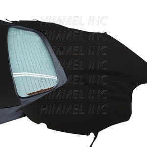 Handmade Ford Thunderbird 2000-2005 Convertible Top With Heated Glass Window Made From Black Haartz Stayfast American Automobile Canvas